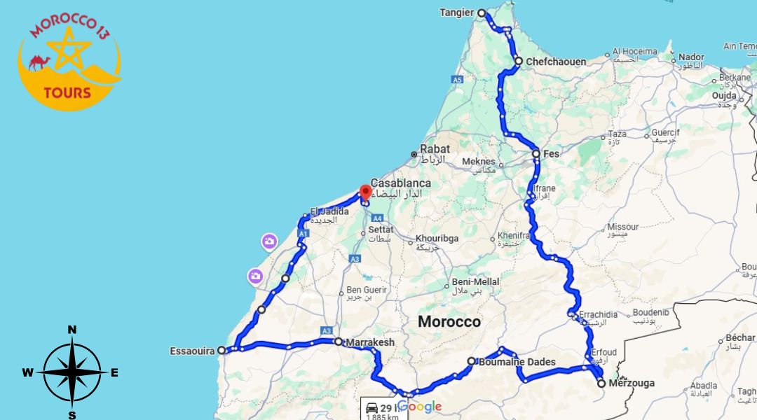 11 Days Morocco Tour from Tanger