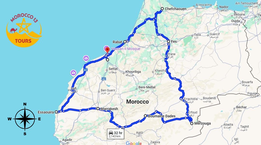 12 Days tour from Casablanca