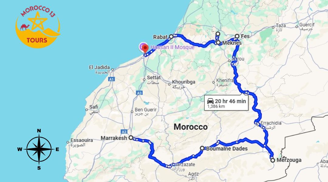 5 Days Morocco itinerary