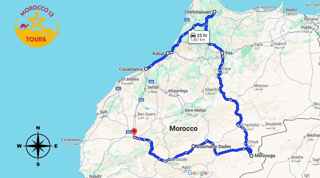 8 Days tour from Casablanca